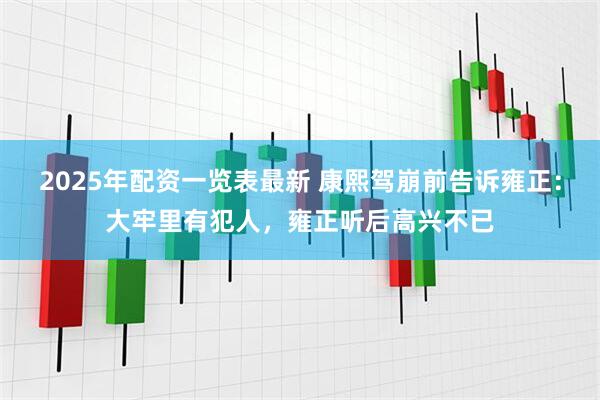2025年配资一览表最新 康熙驾崩前告诉雍正：大牢里有犯人，雍正听后高兴不已