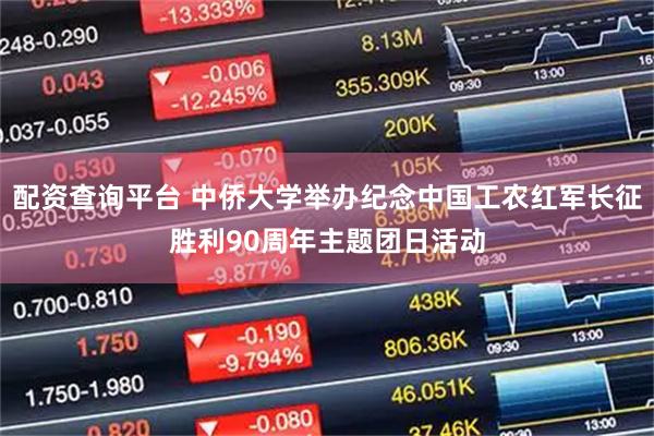 配资查询平台 中侨大学举办纪念中国工农红军长征胜利90周年主题团日活动